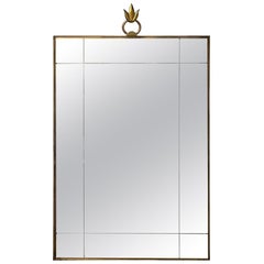 Art Deco French Wall Mirror in the Style of Andre Arbus