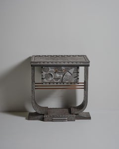 Vanità francese in ferro battuto Art Deco