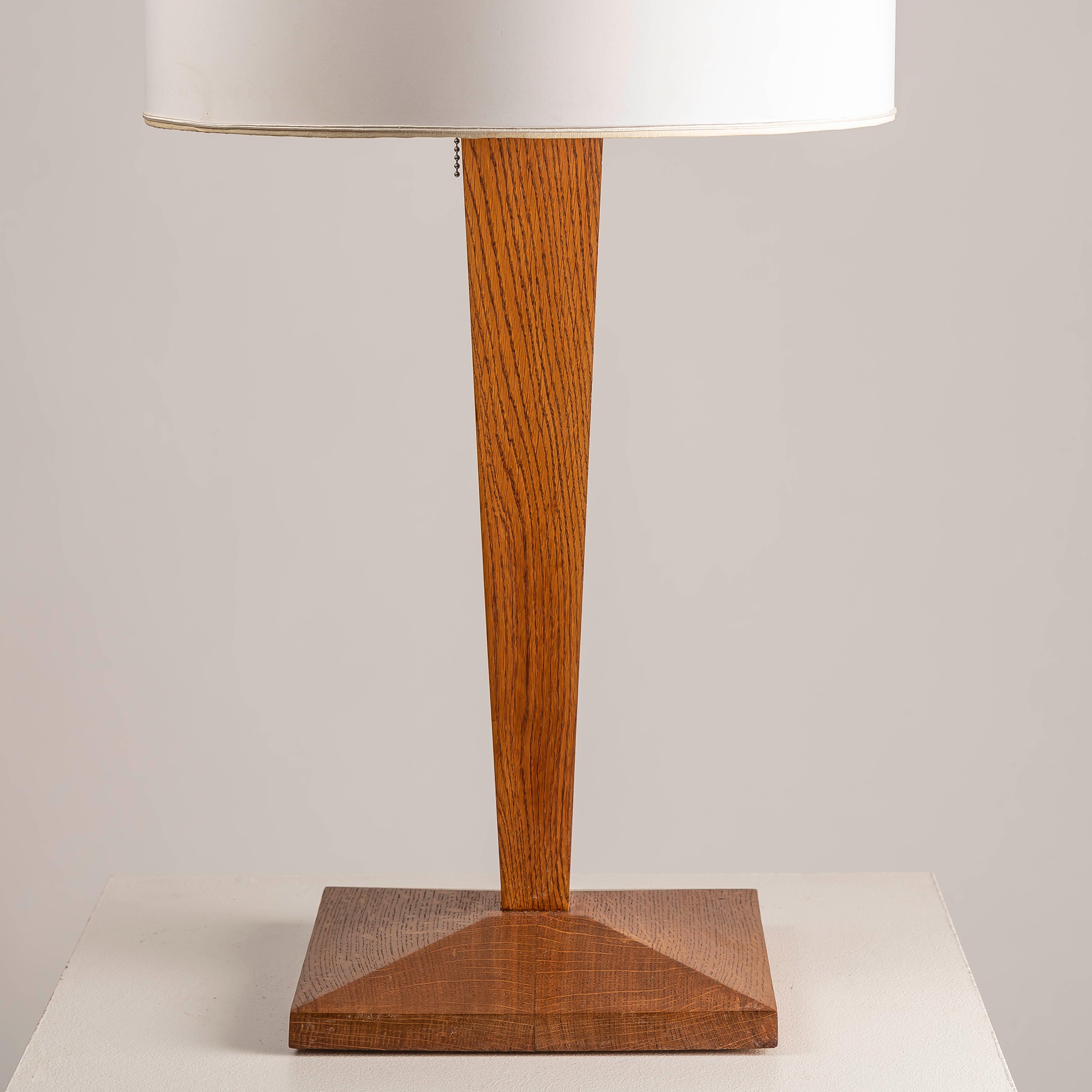Lampe de table XXL Art Déco française dans le style de Jean Michel Frank, années 1940 en vente 3