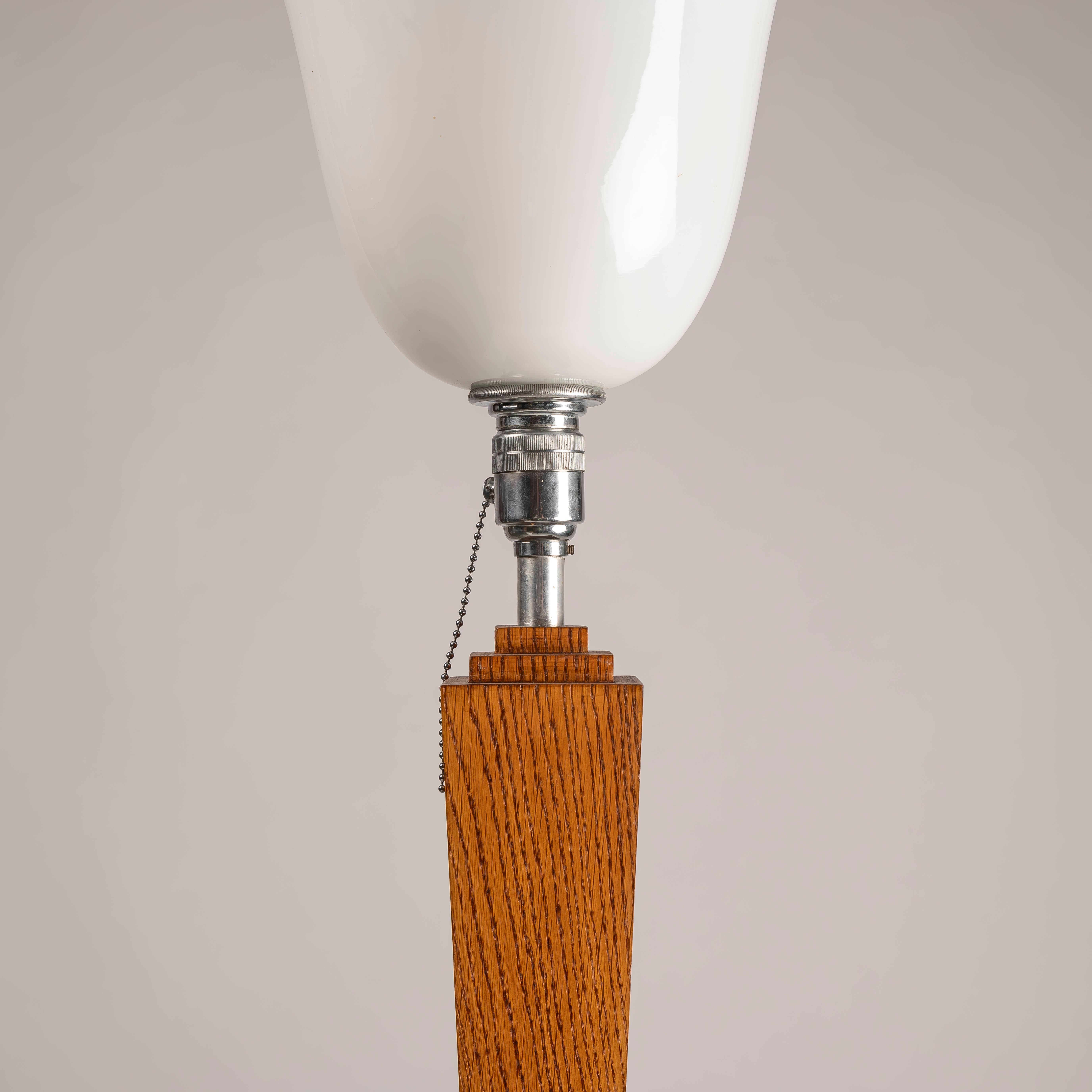 Français Lampe de table XXL Art Déco française dans le style de Jean Michel Frank, années 1940 en vente