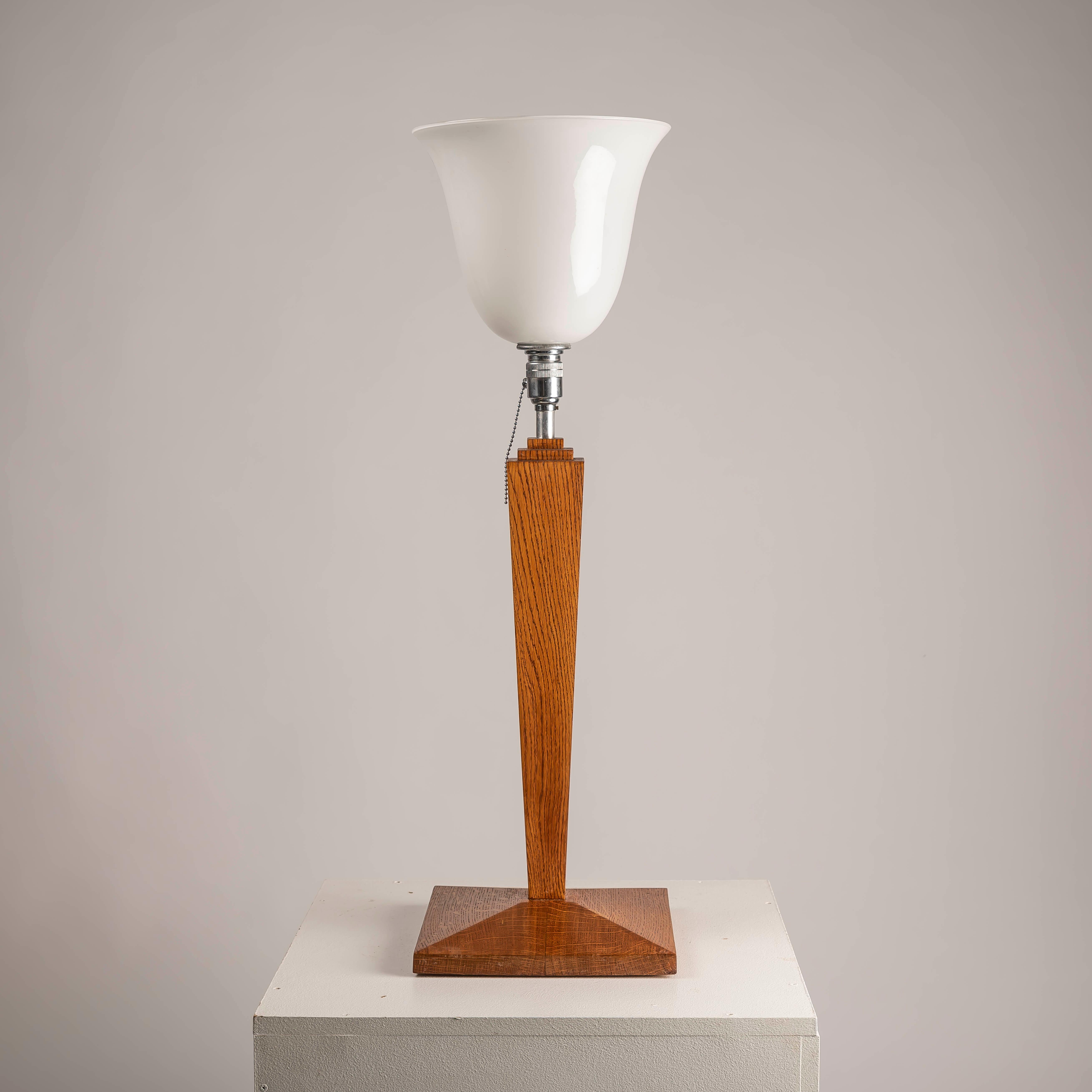 Lampe de table XXL Art Déco française dans le style de Jean Michel Frank, années 1940 Bon état - En vente à BARCELONA, ES