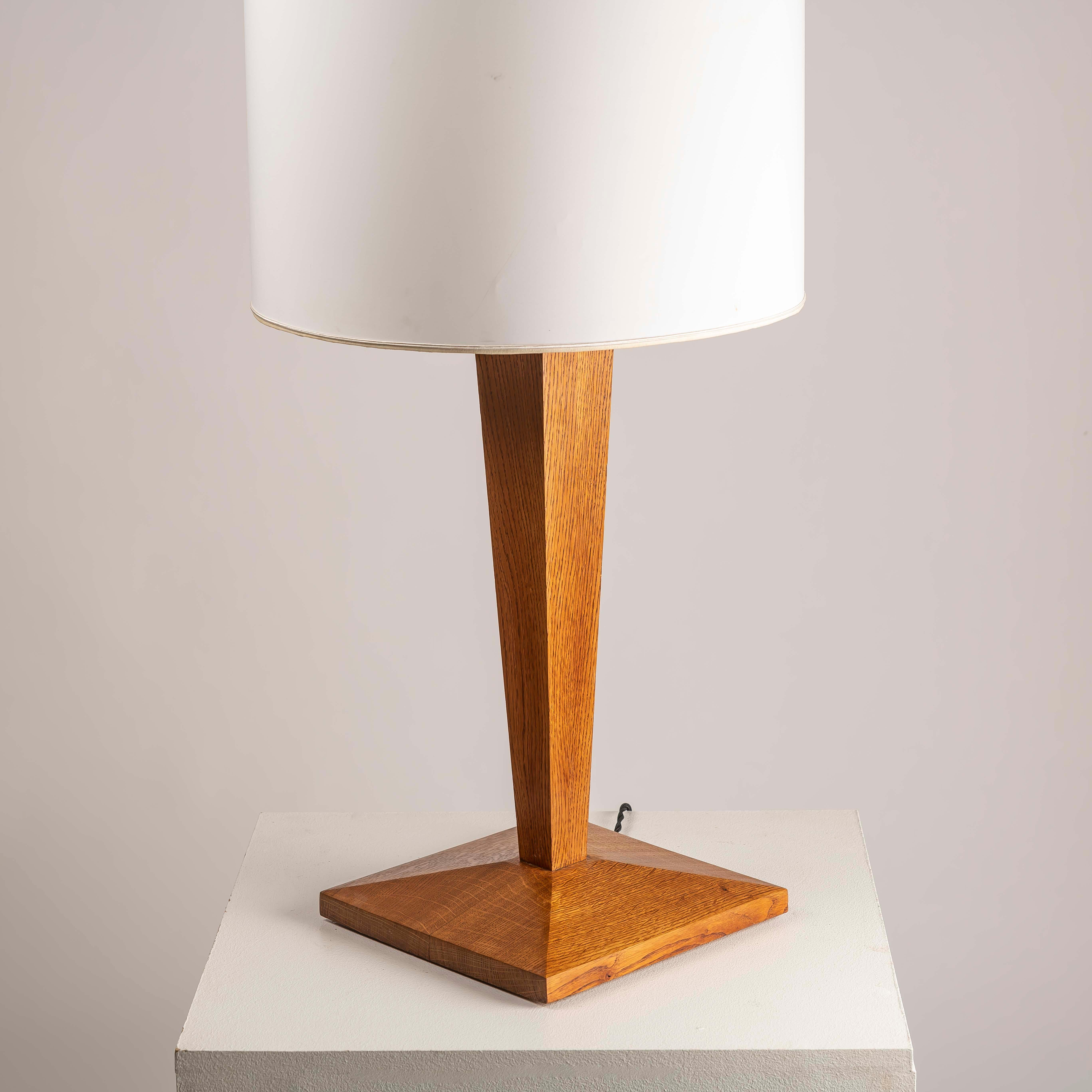 Art Deco french XXL table lamp in the style of Jean Michel Frank 1940s For Sale 1