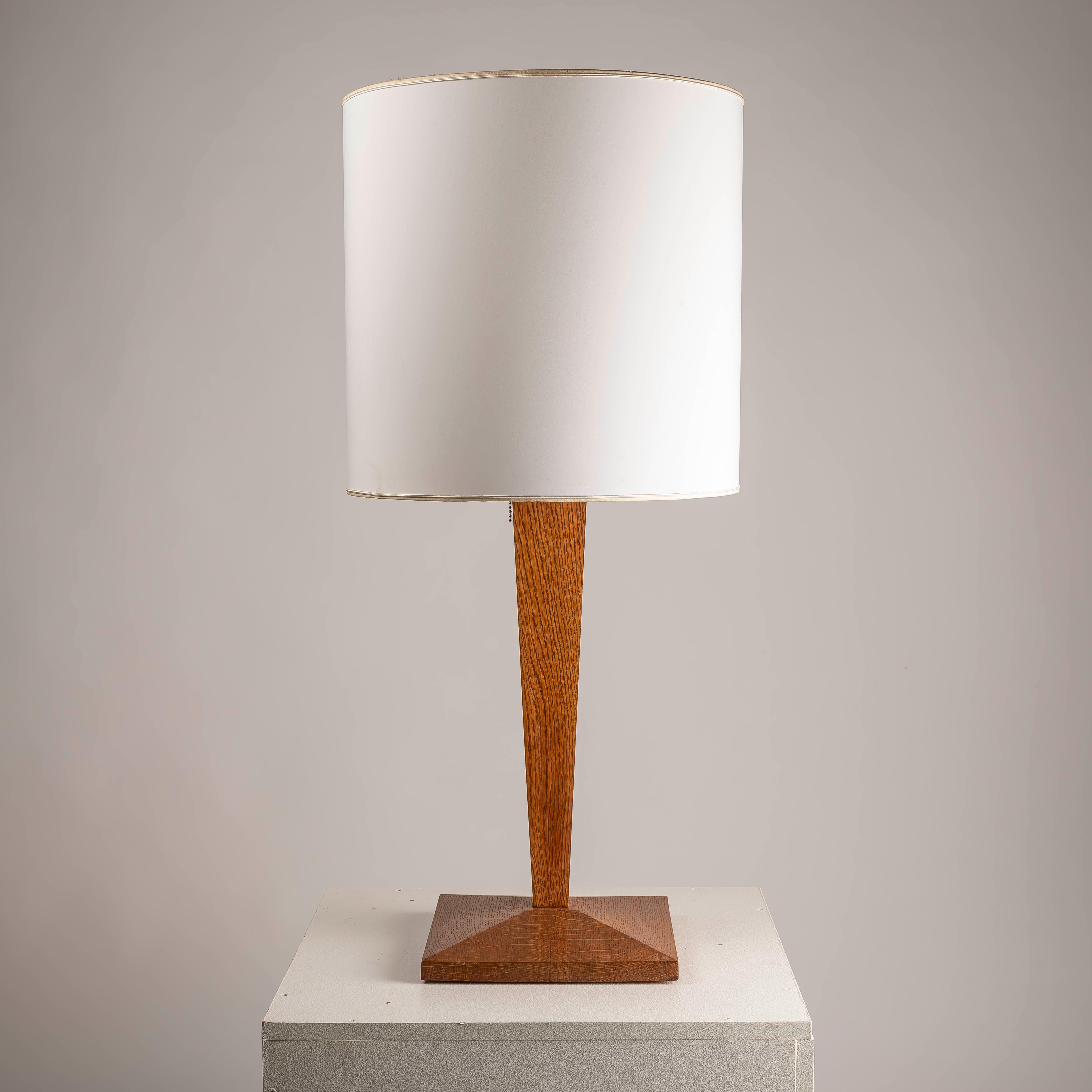 Art Deco french XXL table lamp in the style of Jean Michel Frank 1940s For Sale 3