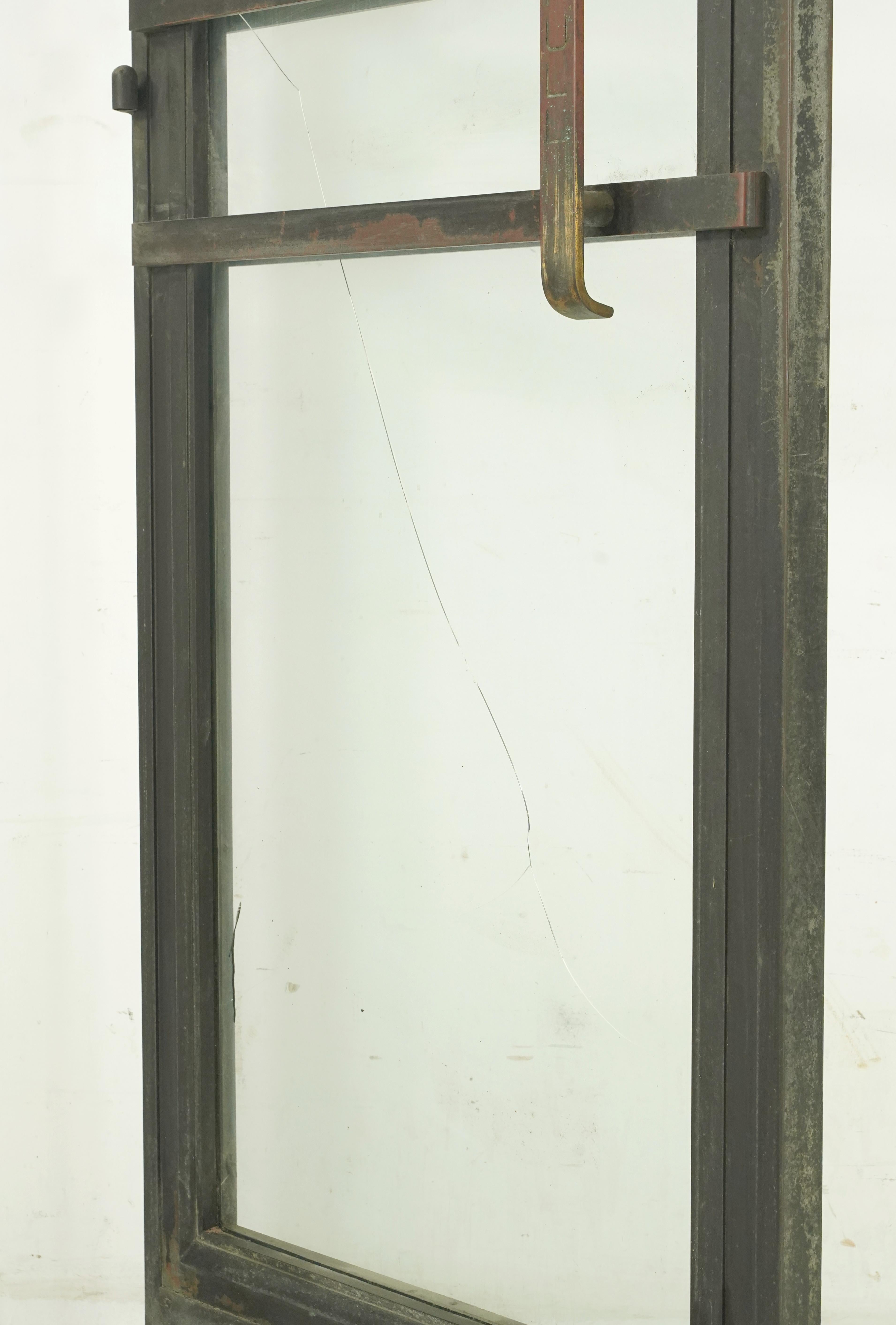 Art Deco Full Glass Bronze Commercial Door 83.5 x 31.75 in. For Sale 2