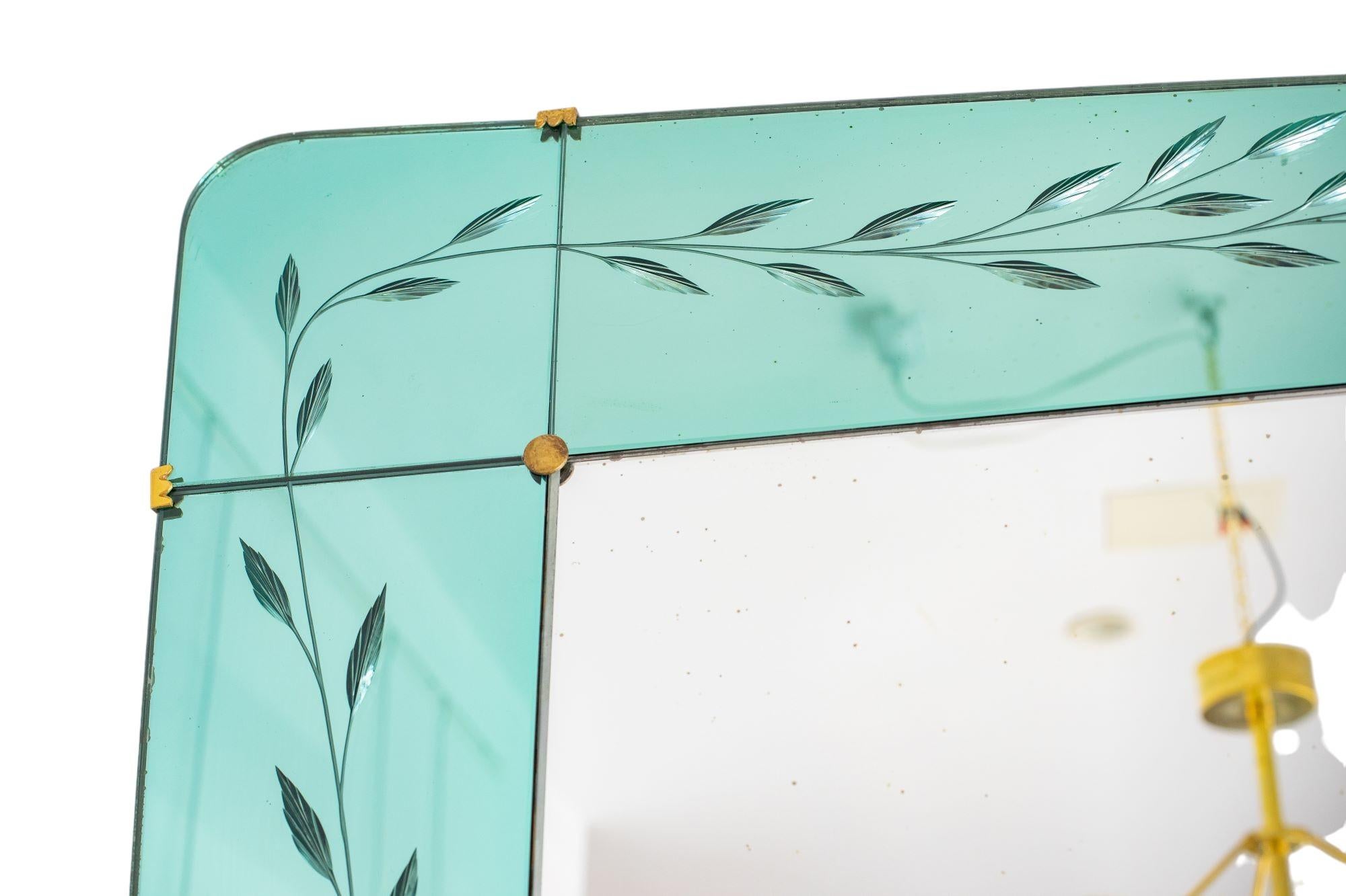 Art Deco Spiegel und Konsole für den Flur, Italien 1940er Jahre im Angebot 2