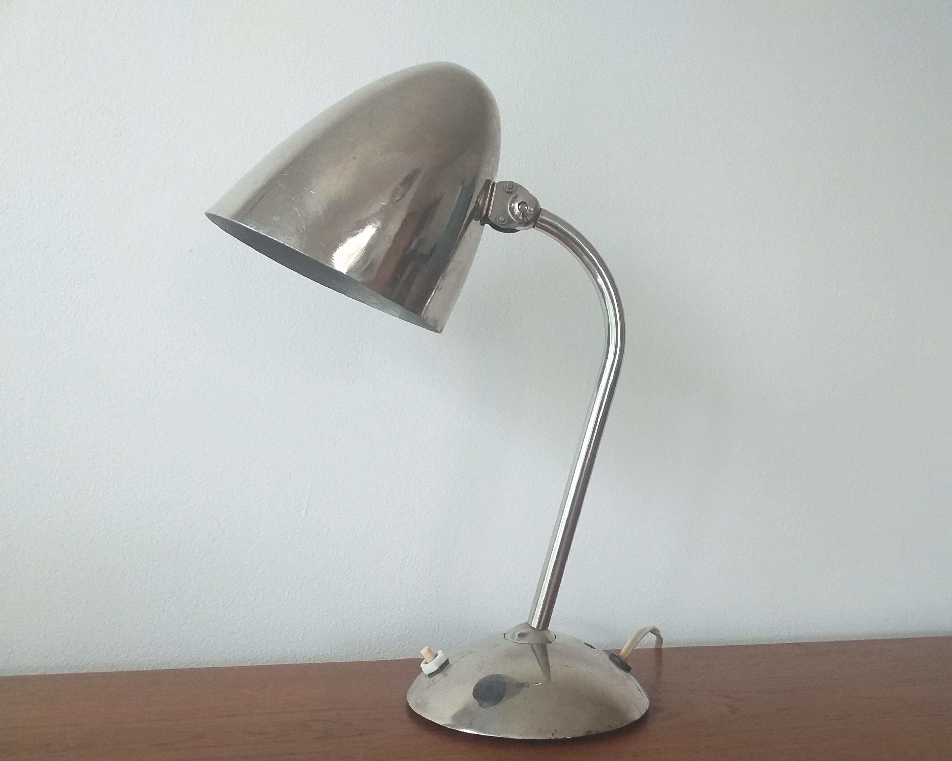 Art Deco, Functionalism, Bauhaus Table Lamp, Franta Anyz, 1930s 5