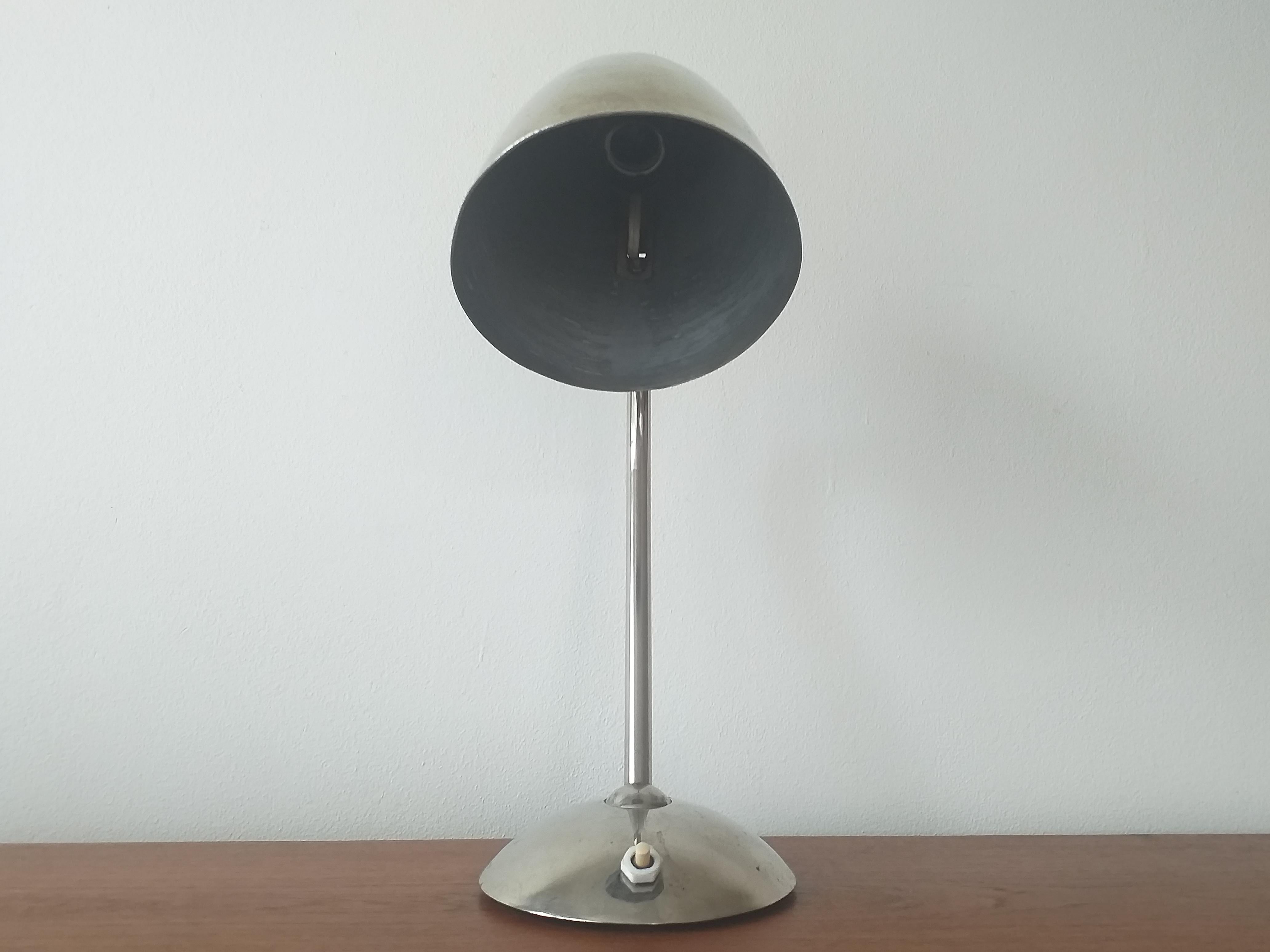 Czech Art Deco, Functionalism, Bauhaus Table Lamp, Franta Anyz, 1930s