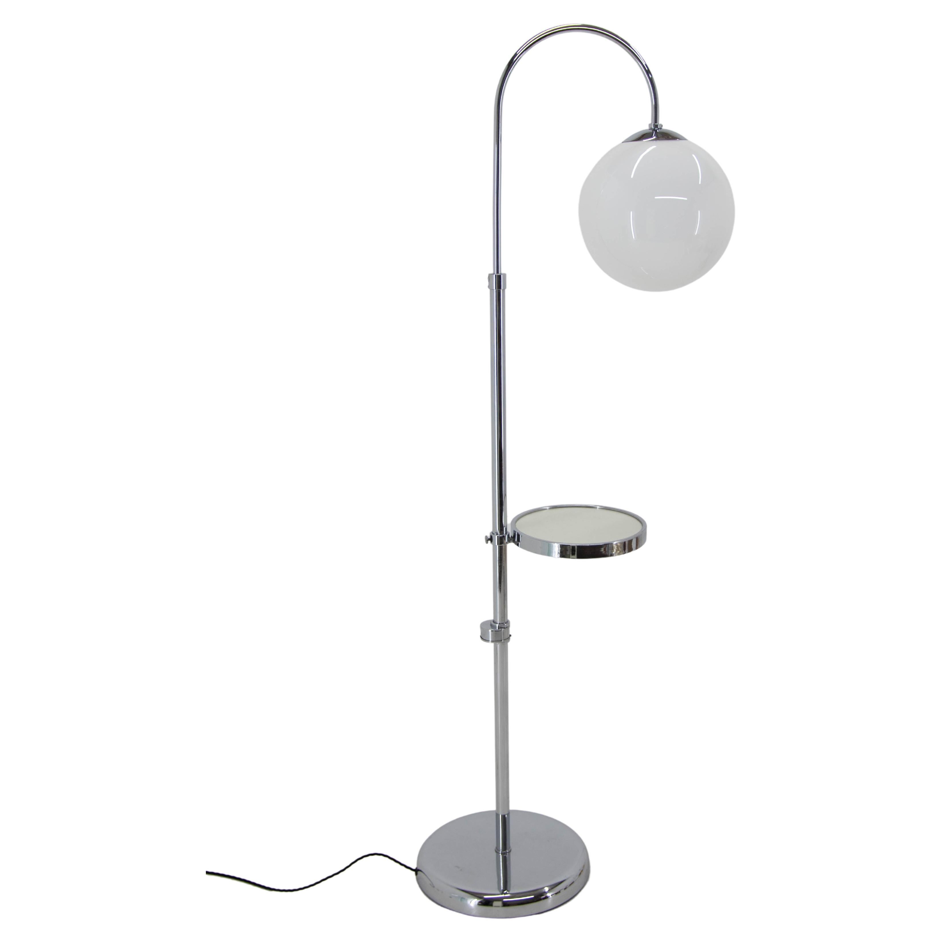 Art Deco / Functionalist Floor Lamp, 1930s, Restored For Sale