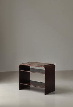 Mesa auxiliar Art Decó Funkis con azulejos de cerámica de ebanista danés, años 30