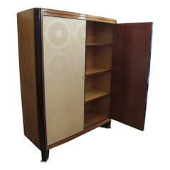 Mobile Art Deco francese in betulla e carta, 1920 circa