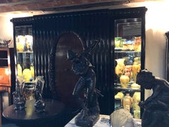 Art Deco Furniture, 1930, French , Materials: Wood and glass