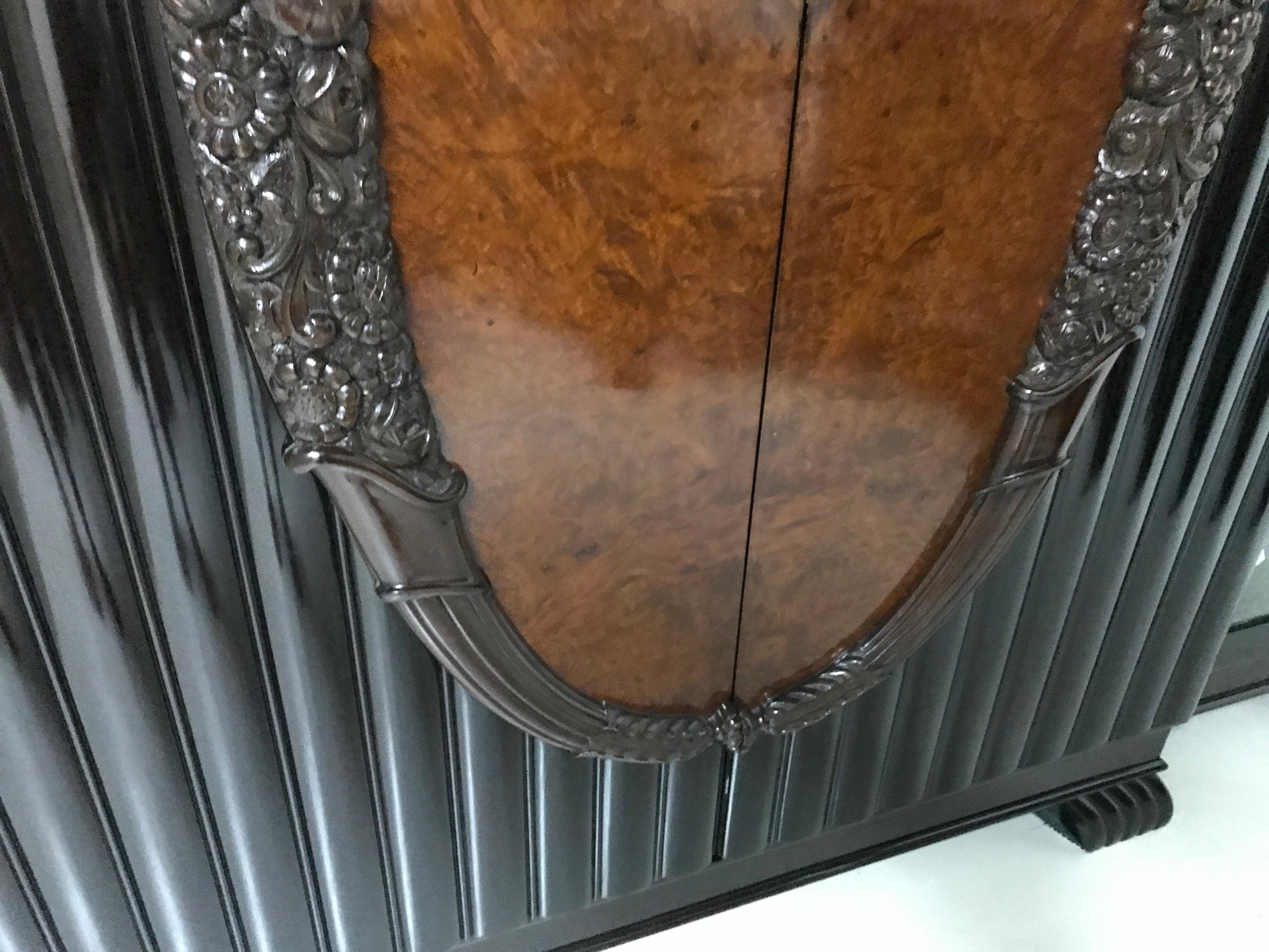 Mobilier Art Déco, 1930, Français , Matériaux : Wood et verre en vente 2