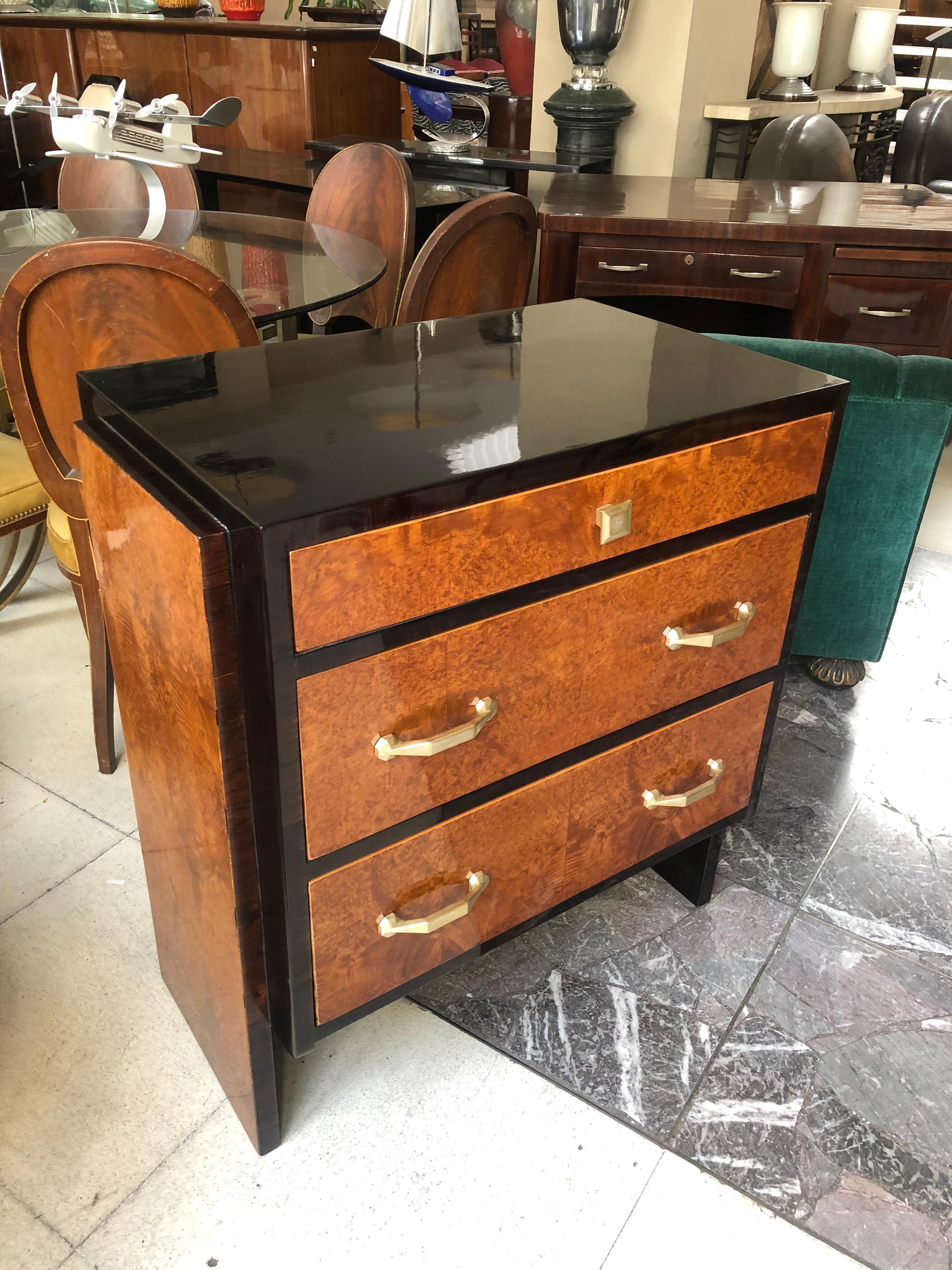 Art Deco Furniture in Wood, 1930, France In Good Condition For Sale In Ciudad Autónoma Buenos Aires, C