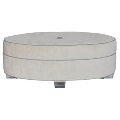 Art Deco Gabriella Ottoman Handcrafted by James by Jimmy Delaurentis