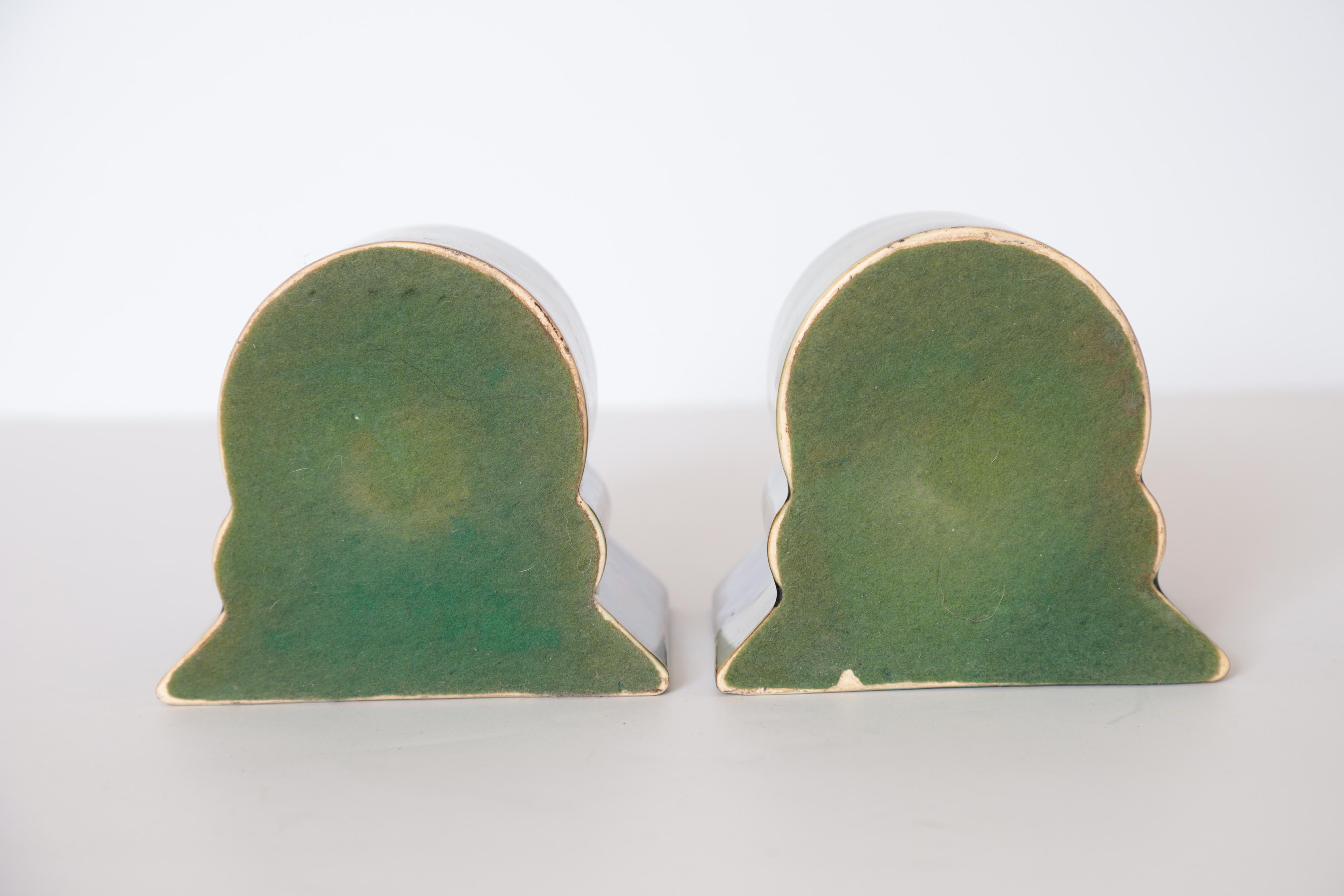 Art Deco Gale Turnbull for Leigh Potters Bookends, circa 1929, Leigh Art Ware 4