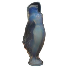 Art-déco-Galss-Skulptur von Sabino