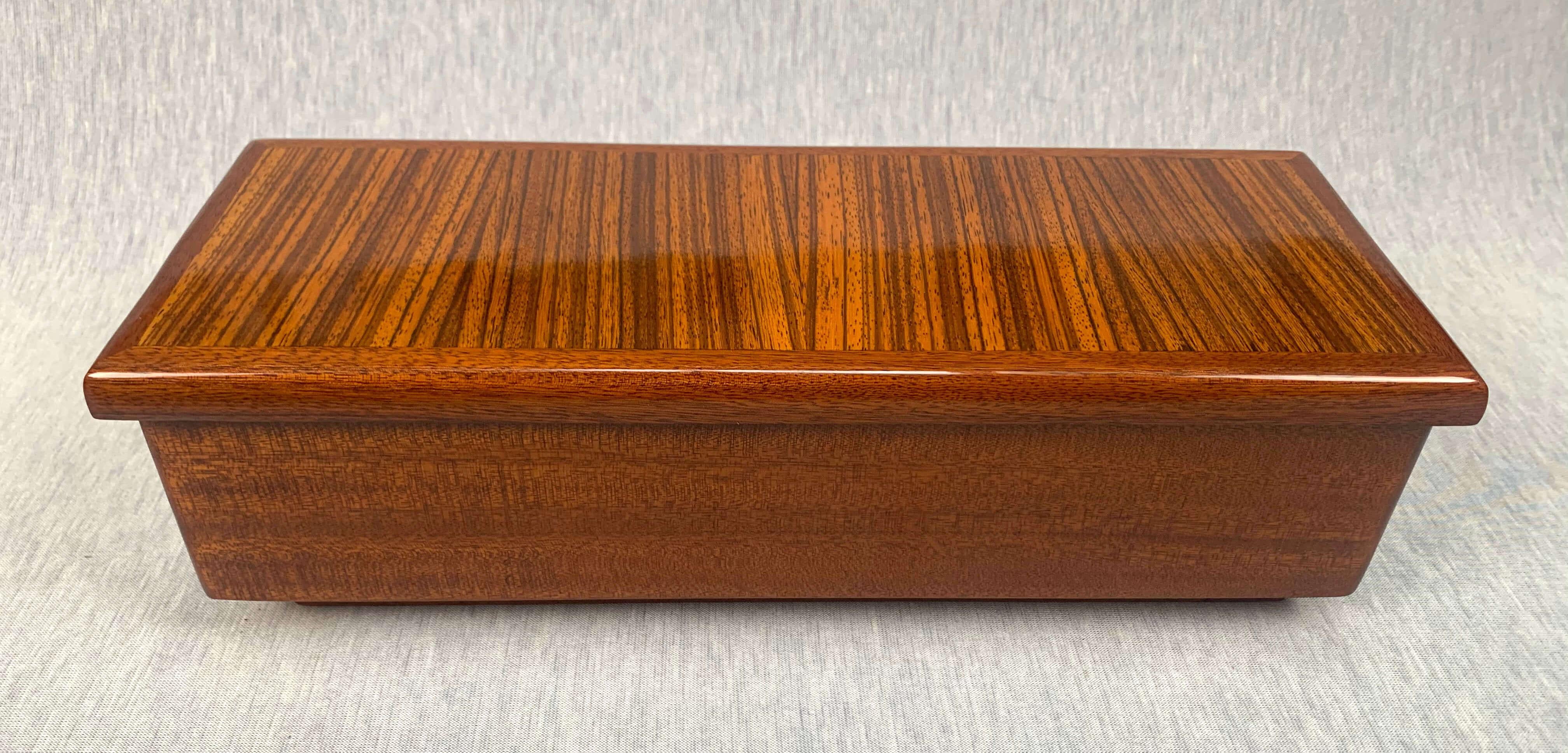 French Art Deco Game Box, Rosewood and Walnut, France, circa 1930