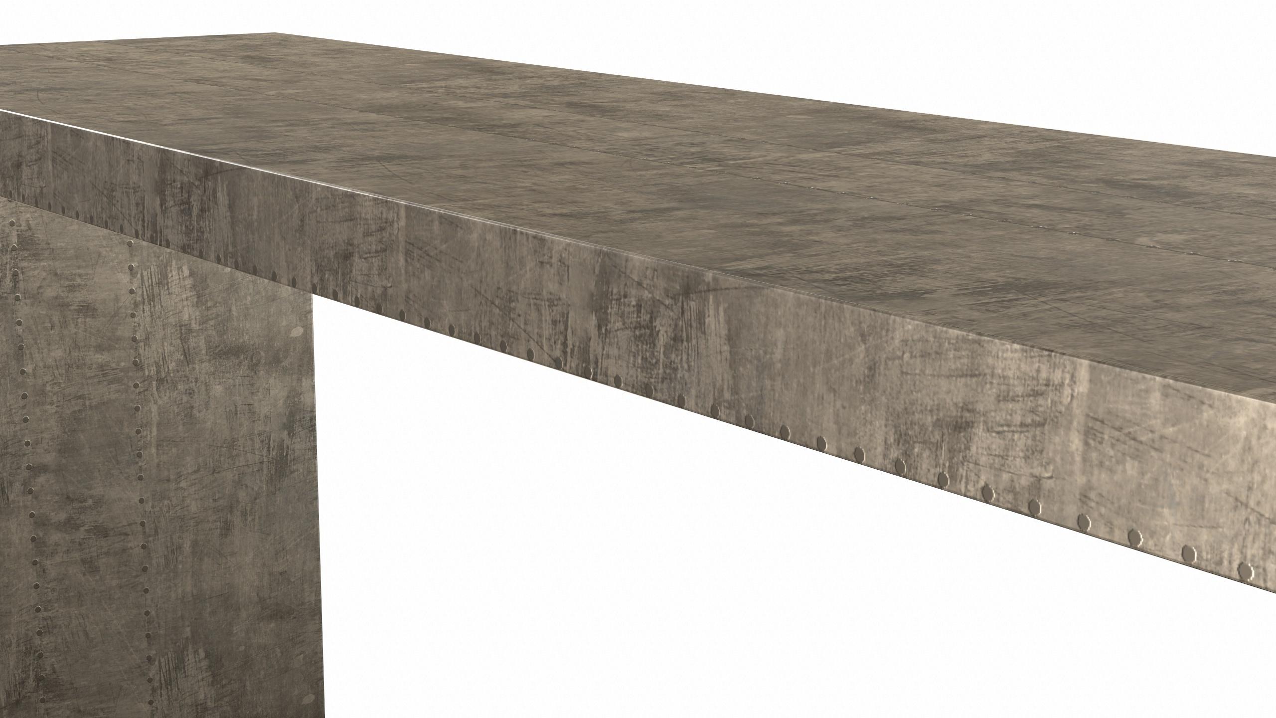 Art-Déco-Spielkonsolentische aus glatter antiker Bronze von Alison Spear im Angebot 1