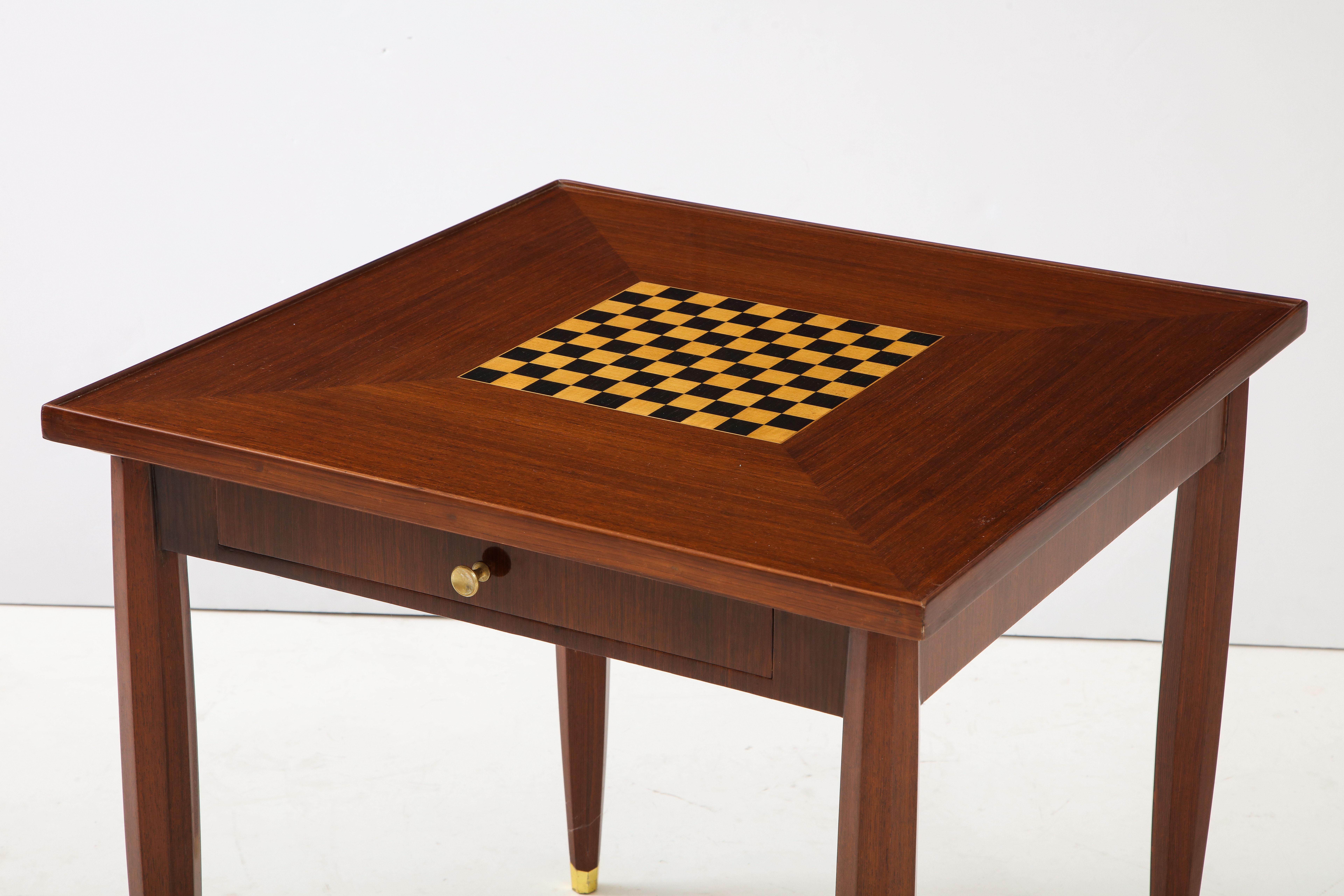 Art Deco Game Table, Signed Jules Leleu For Sale 1