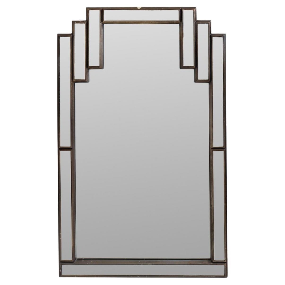 Art Deco Gampel-Stoll Style Skyscraper Wall Mirror For Sale