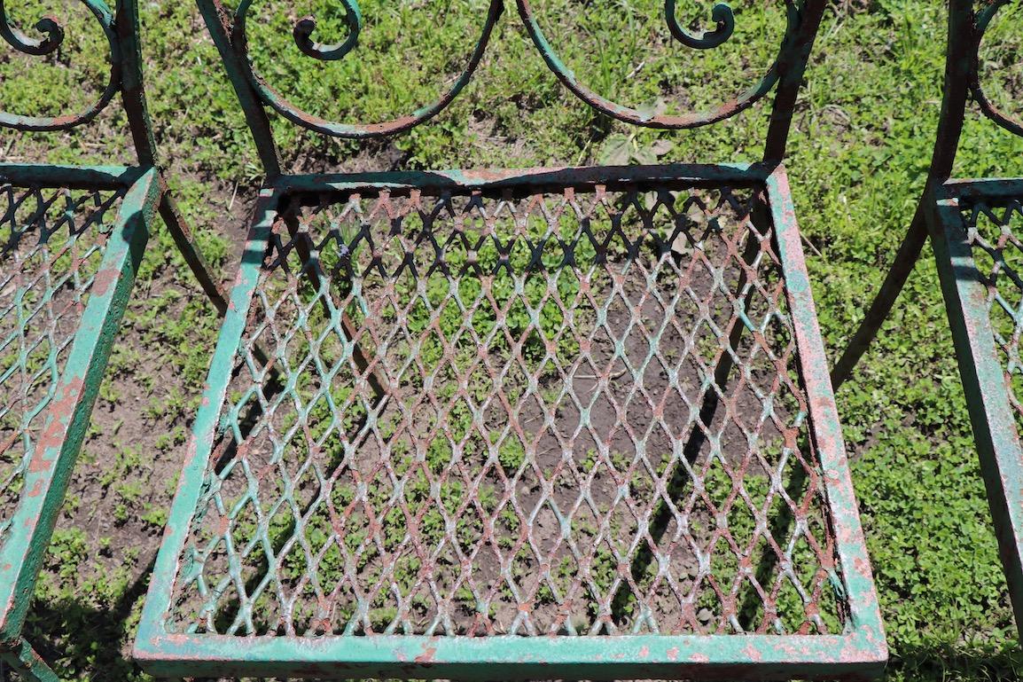 Ensemble de salle à manger de jardin Art Déco dans le style de Salterini en vente 3