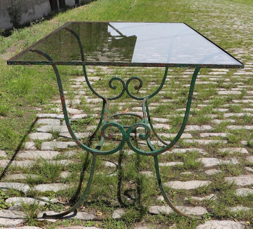 Art Deco Garden Patio Dining Set in the Style of Salterini For Sale 7
