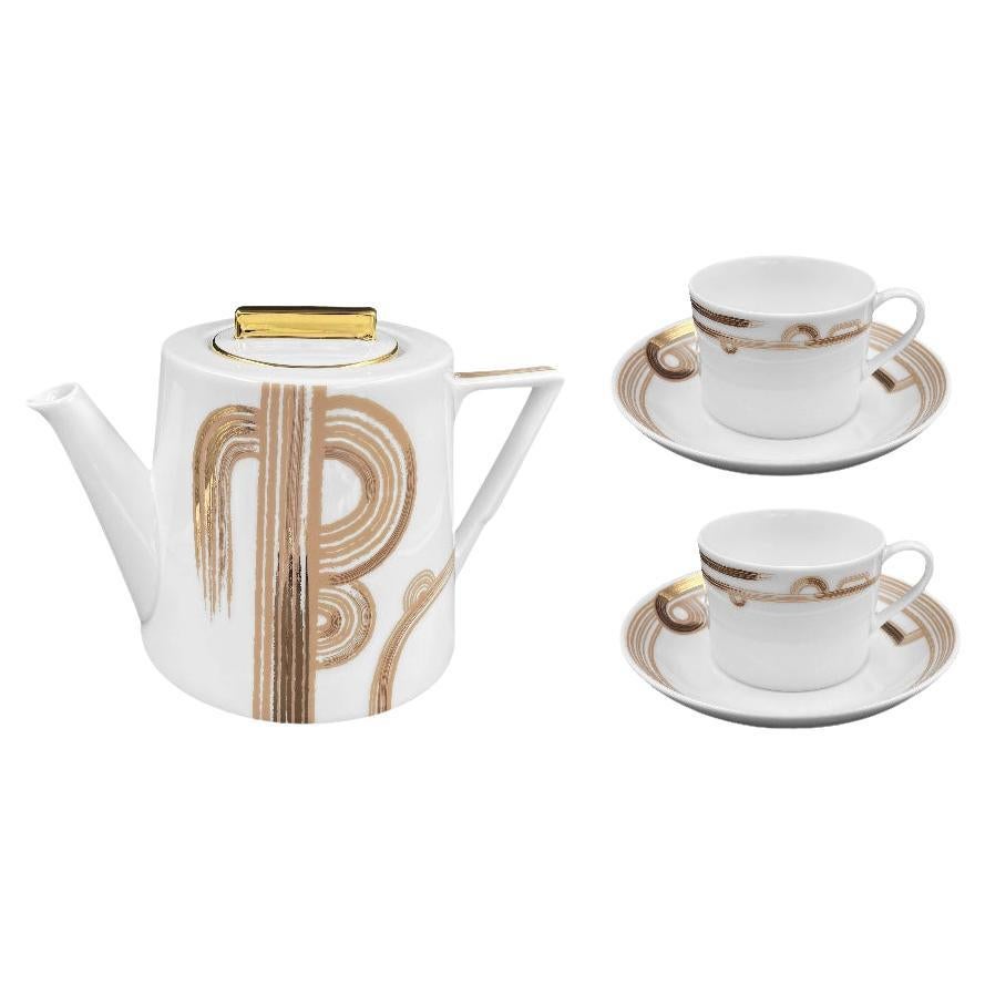 Set di teiere da giardino Art Deco di André Fu Living