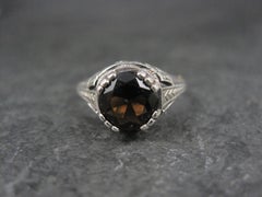 Art Deco Granat Solitär Ring Größe 5,5
