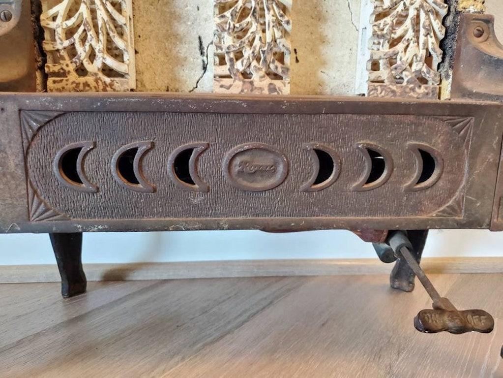 American Art Deco Gas Fireplace Heater by Chattanooga Implement