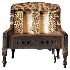 Art Deco Gas Fireplace Heater by Chattanooga Implement
