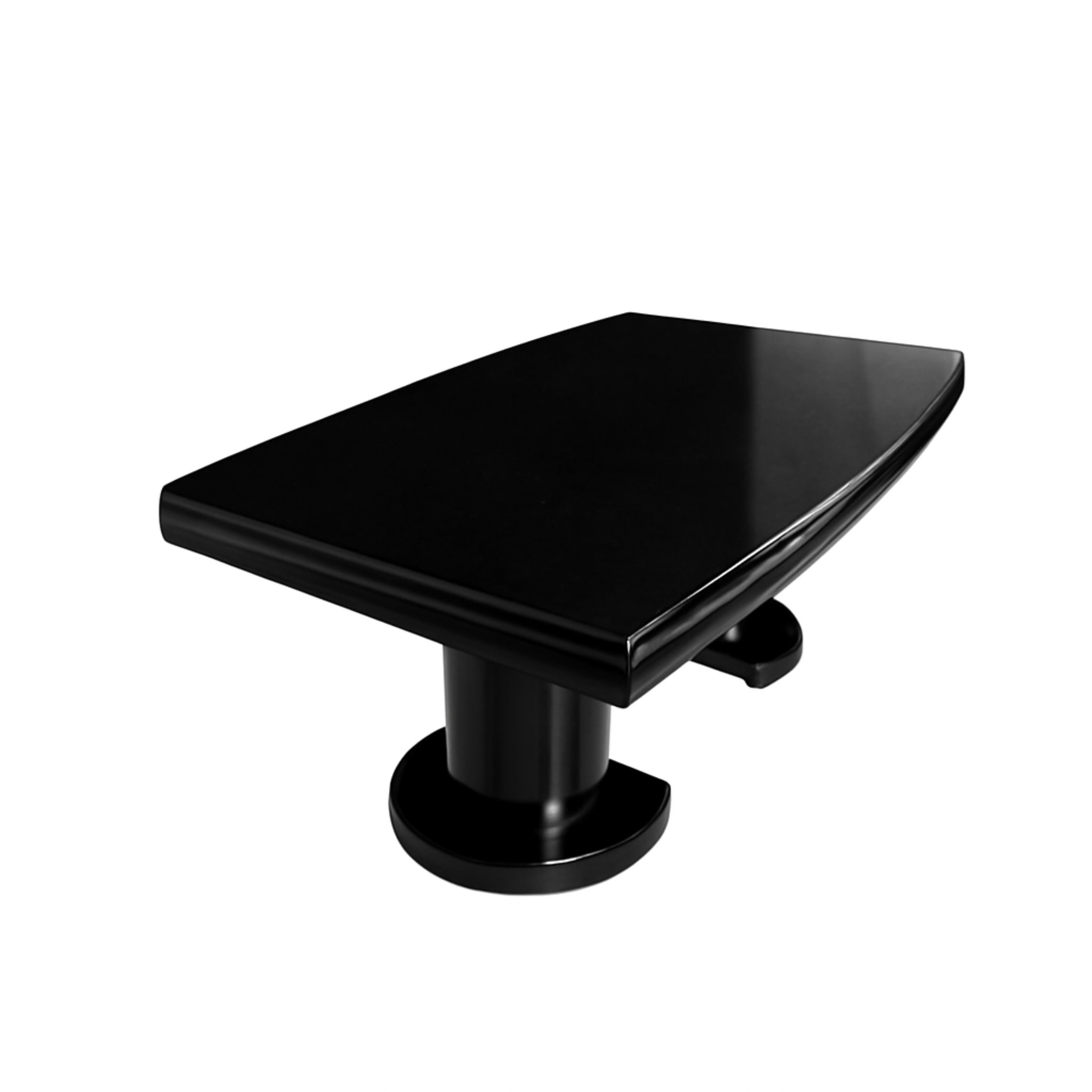 Mesa de Comedor Art Decó Nogal Laca Negra en venta 2