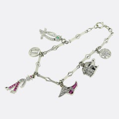 Bracciale con charme Art Deco Gem Set