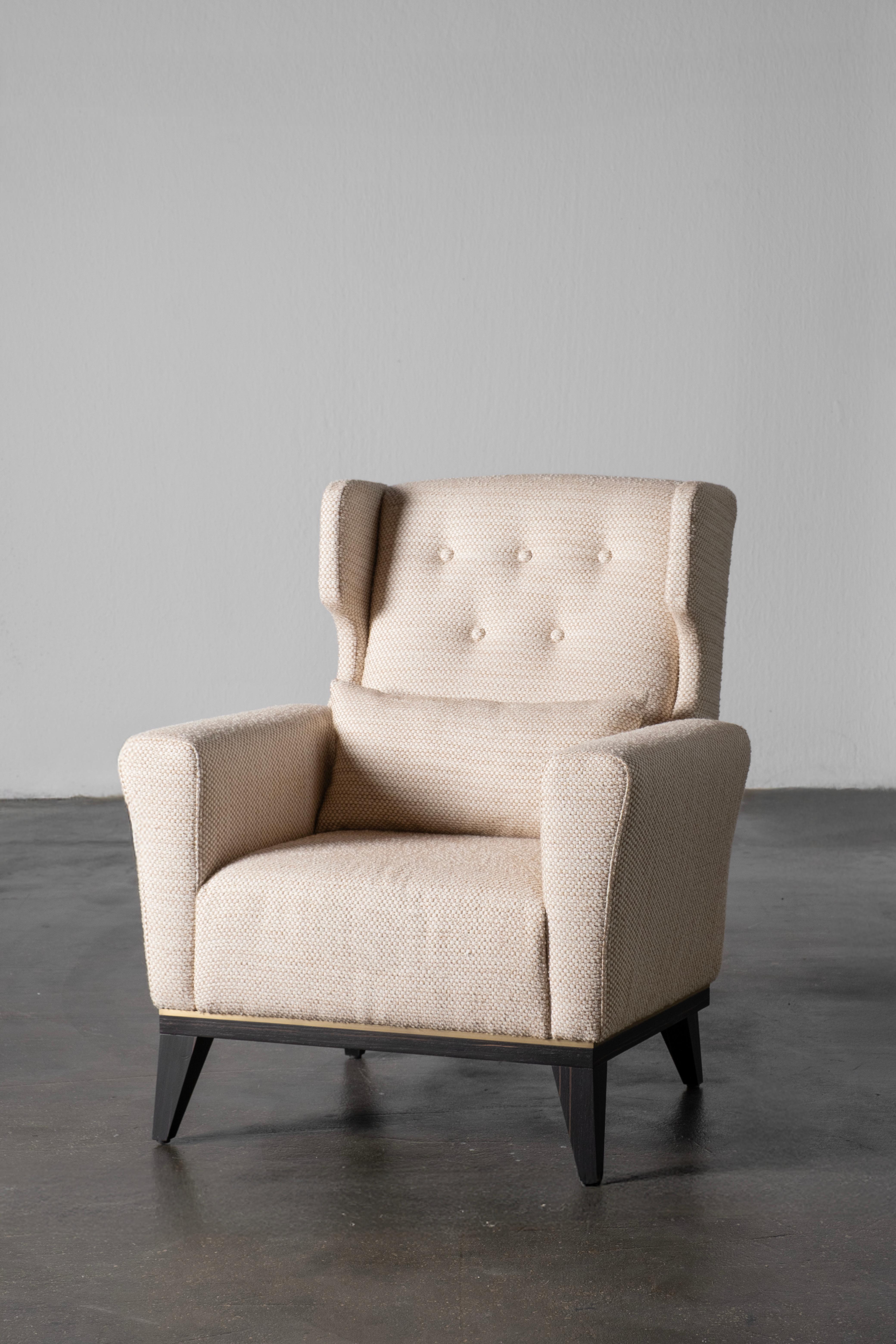 Sillón Art Decó Genebra, Colección Modern, Hecho a mano en Portugal - Europa por GF Modern.

El sillón Genebra está diseñado para dar a tu salón un sofisticado aspecto vintage.
Desde 2014, Greenapple diseña muebles, iluminación y objetos