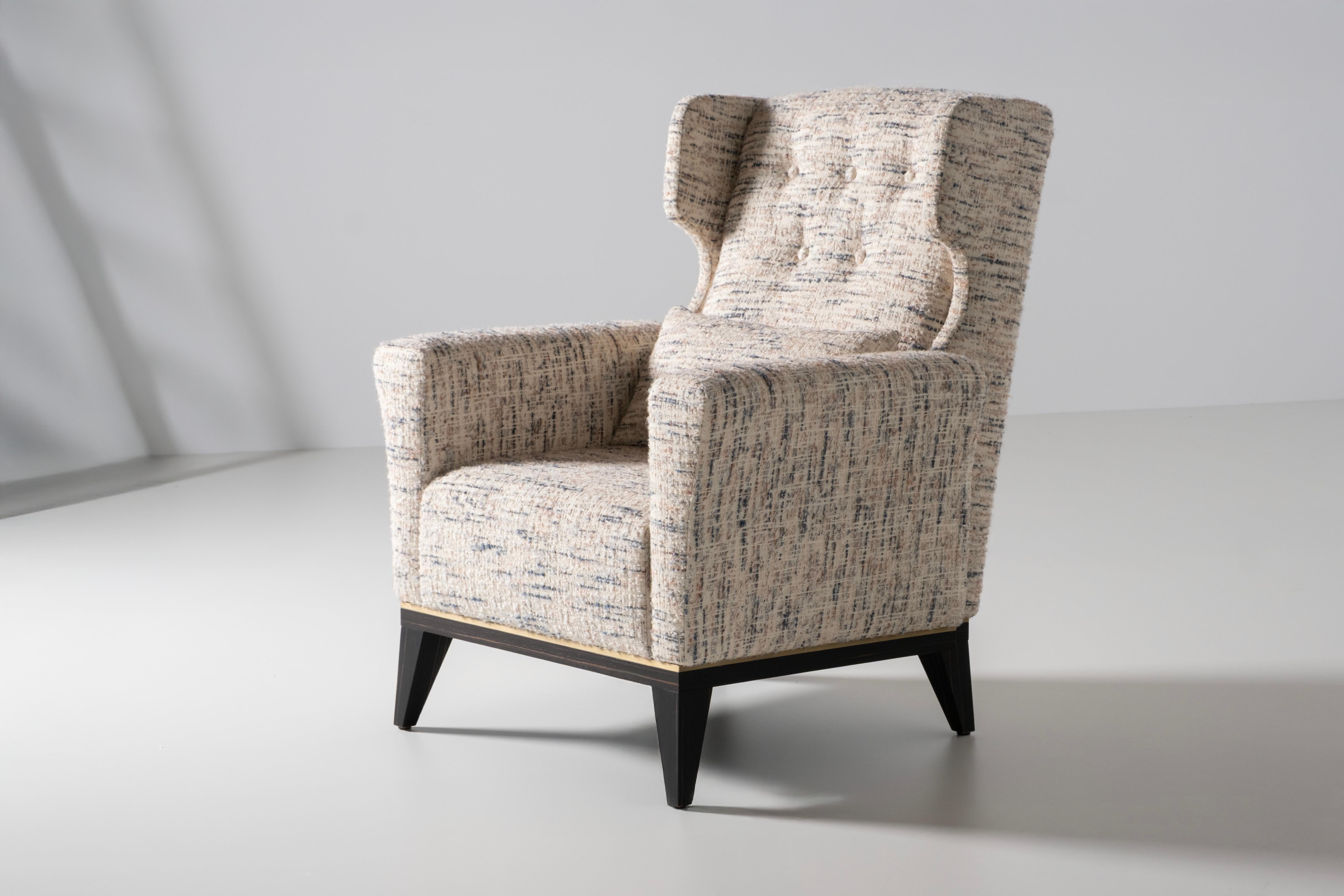 Portugais Art Deco Genebra Set/2 fauteuils dans le style des années 1930, fait à la main par Greenapple en vente