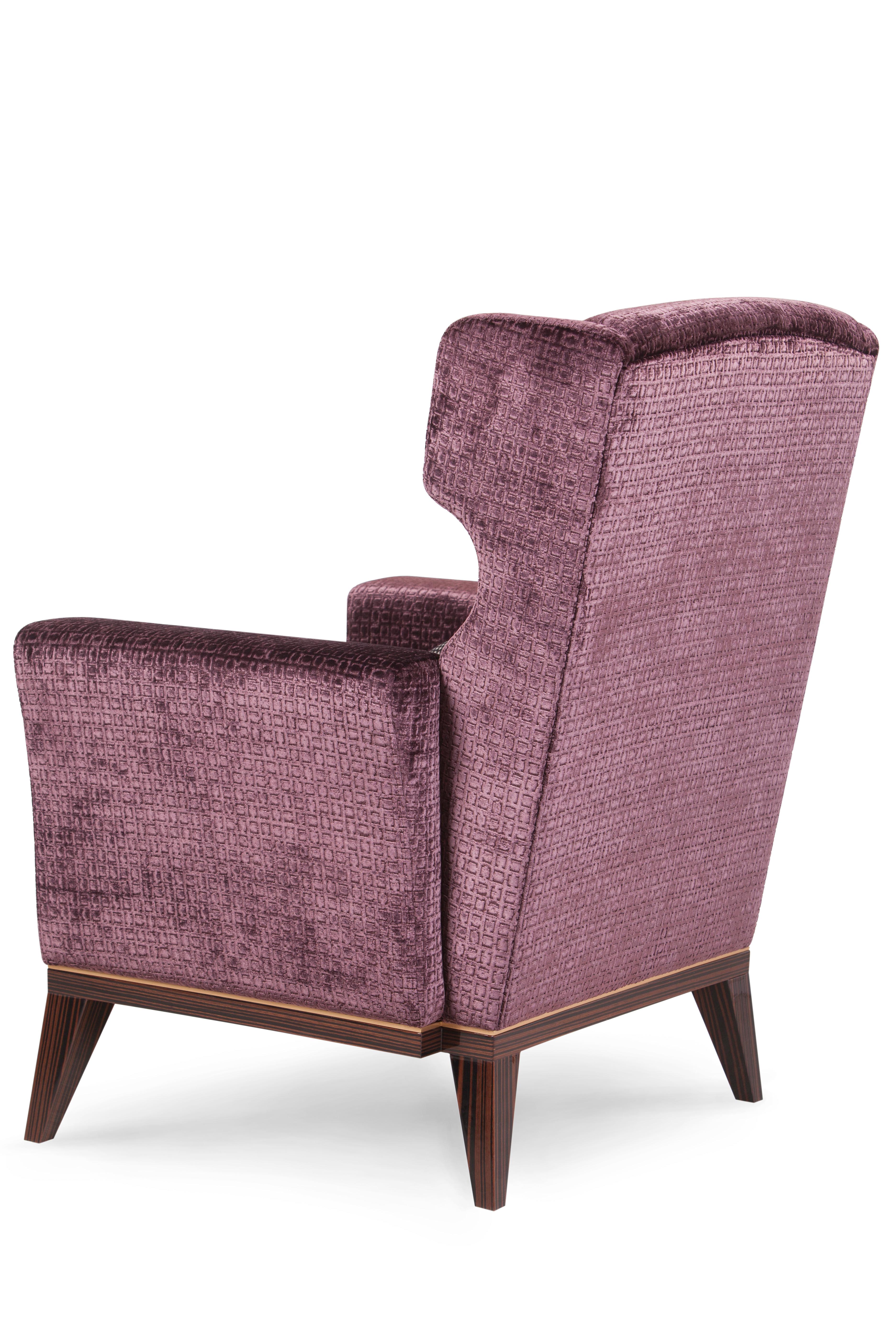 Art Deco Genebra Set/2 Poltrona nello stile degli anni '30, fatto a mano da Greenapple in vendita 6