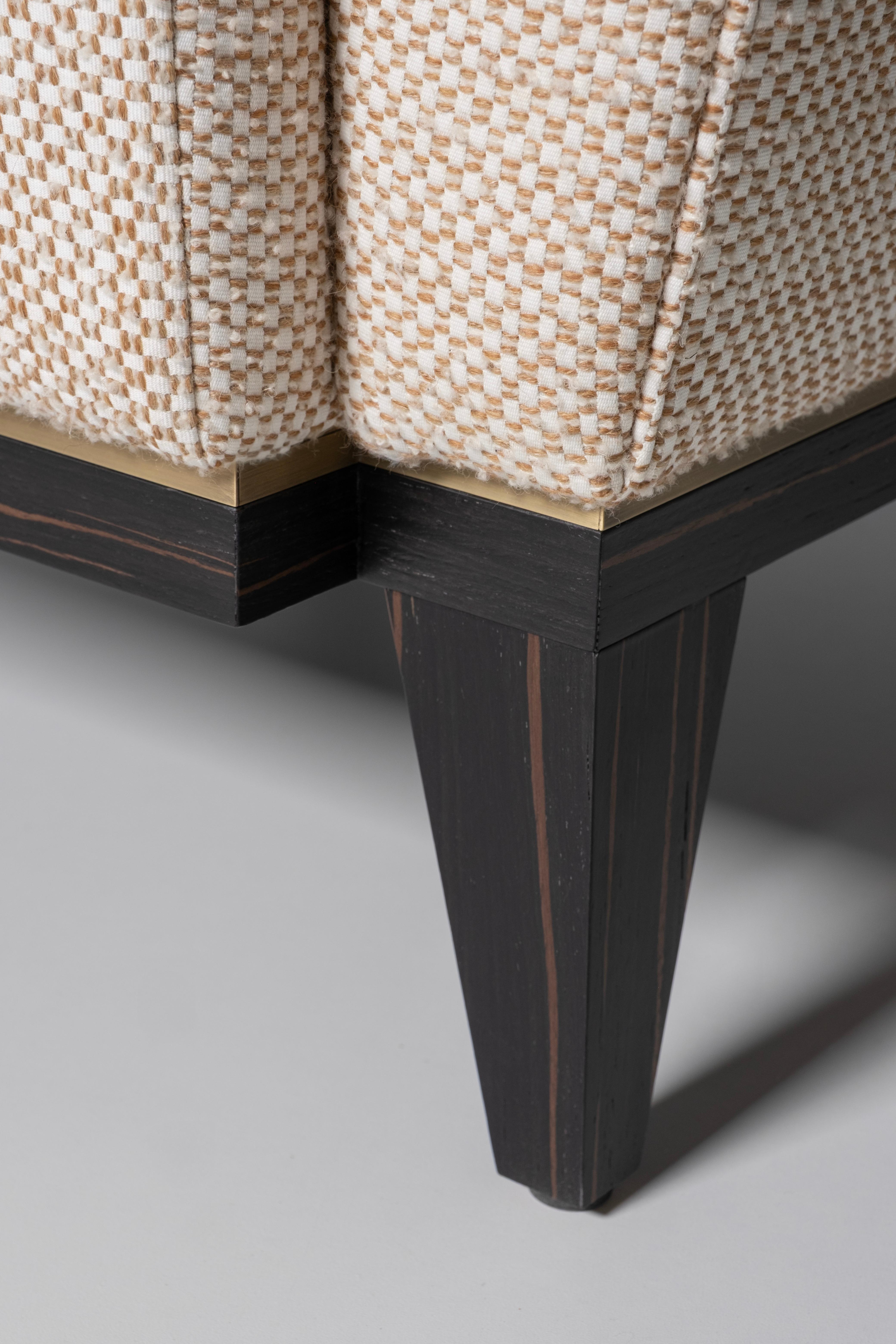 Ottone Art Deco Genebra Set/2 Poltrona nello stile degli anni '30, fatto a mano da Greenapple in vendita