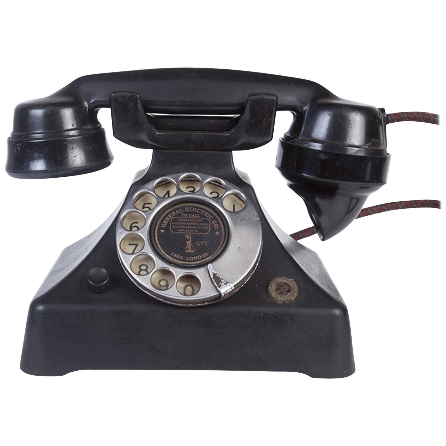 Art Deco General Electric Bakelit Telefon