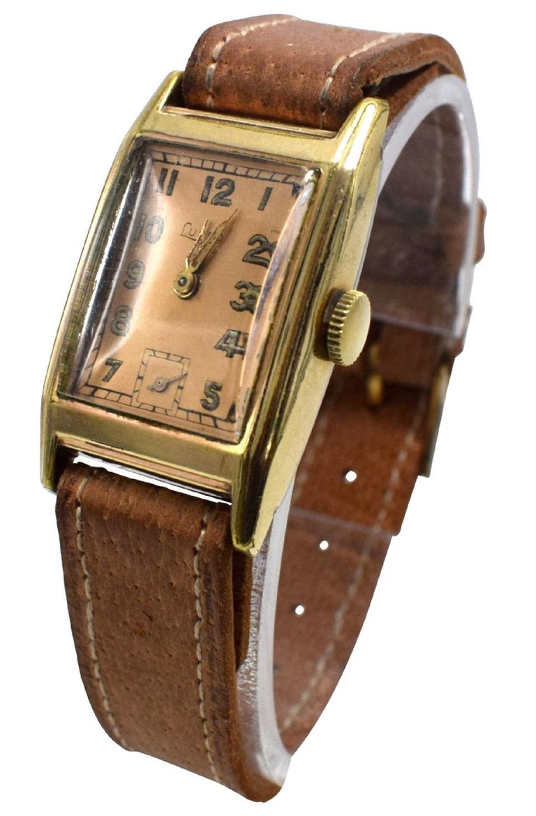 Art Deco Gentleman's German Wrist Watch by Lupro, c1940's For Sale at