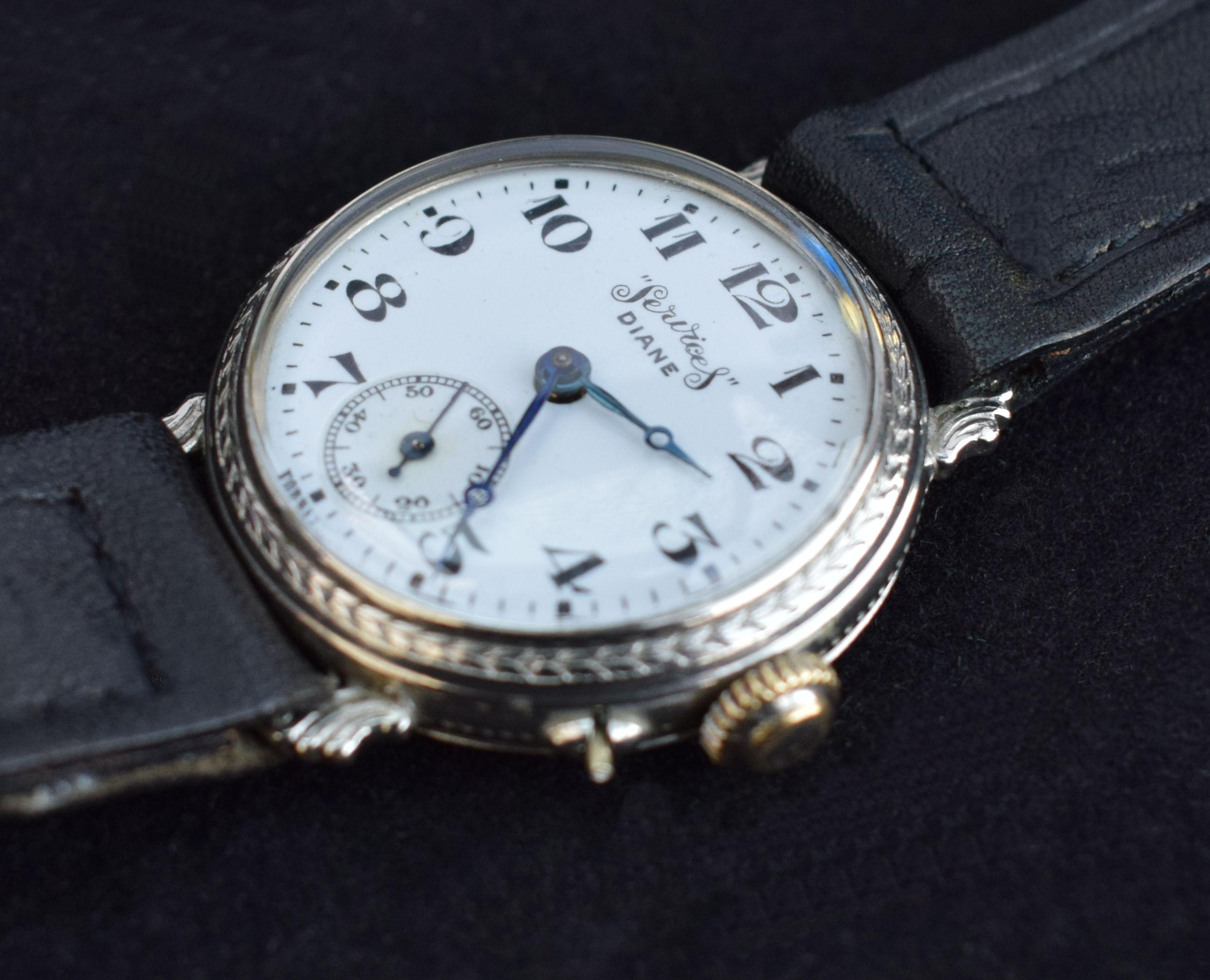 Art Deco Gentleman's Manual Wristwatch by Services, circa 1930 3