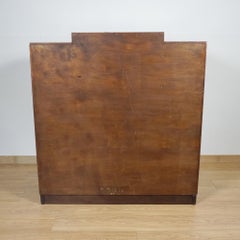 Art Deco Gentleman's Wardrobe. Burr Walnut and