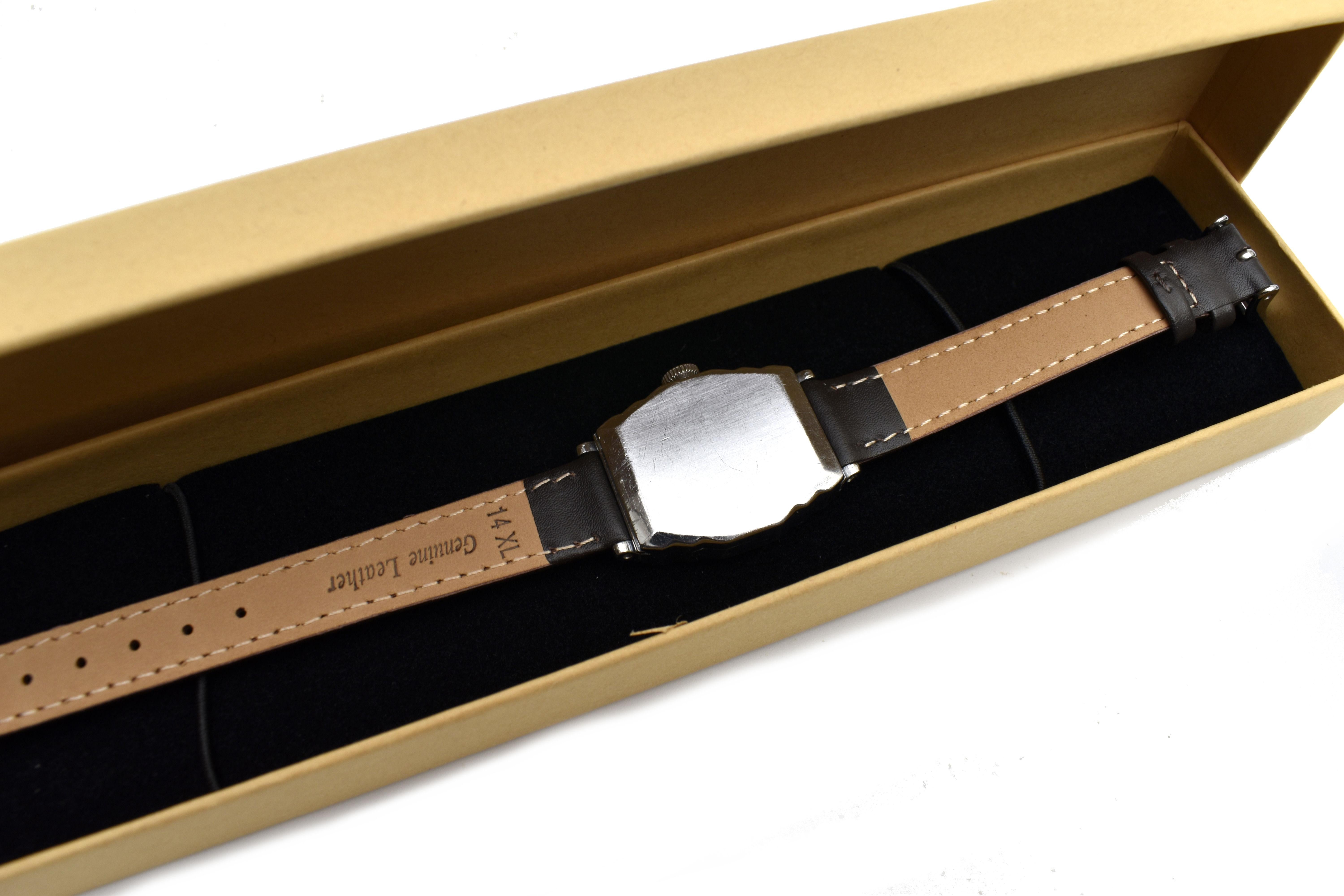 Men's Art Deco Gentleman's White Gold Watch by Bulova, C1929, Serviced