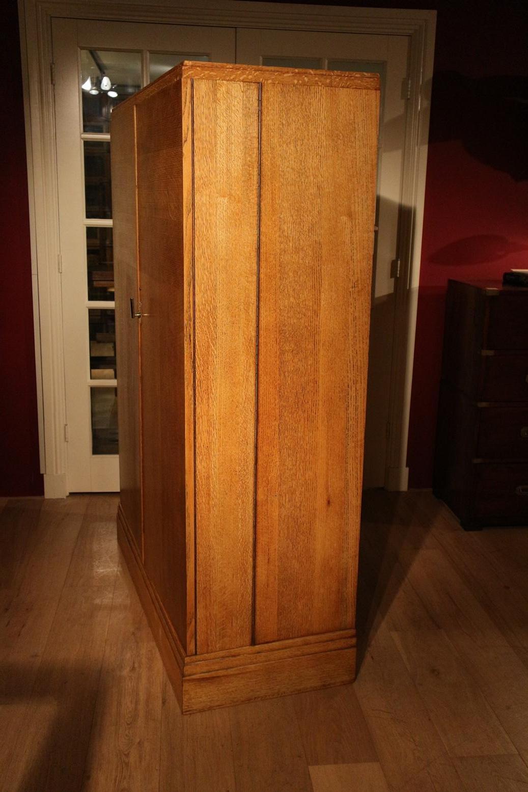 Art Deco Gentlemen Oak Compactom Wardrobe 8