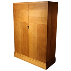 Art Deco Gentlemen Oak Compactom Wardrobe