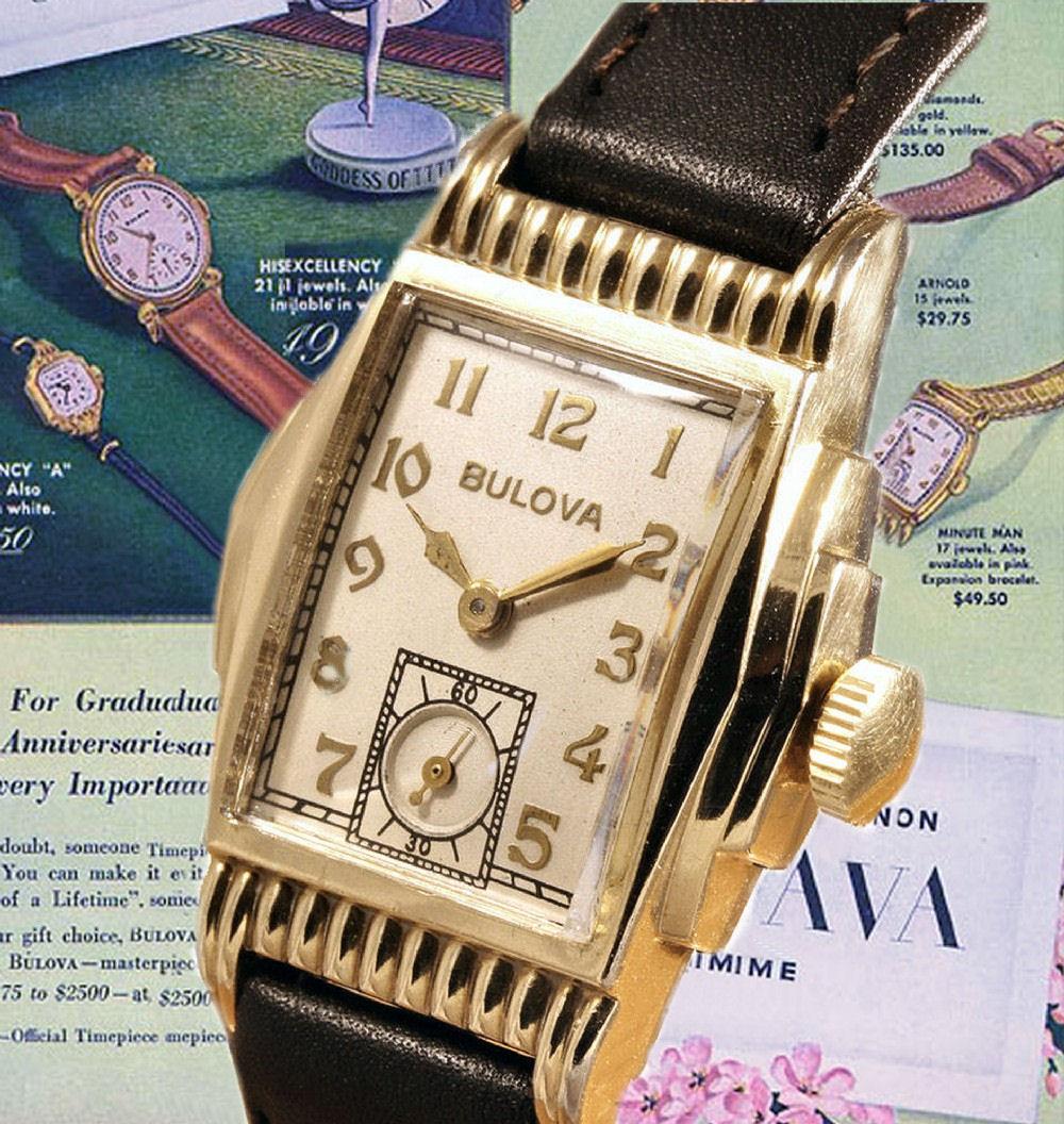 bulova 10k gold watch