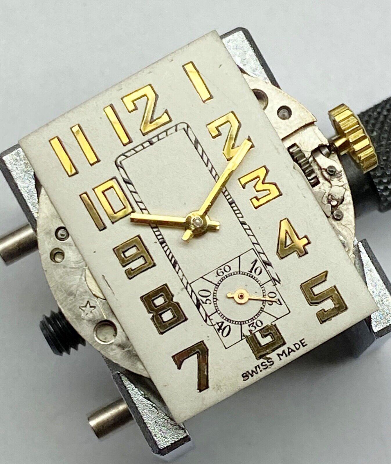 Art Deco Gents 10k Gold Filled Gruen Swiss Watch, Fully Serviced, c1930's 2