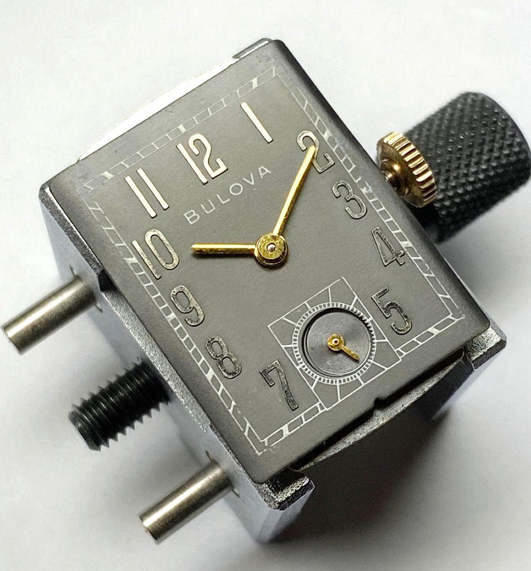 Art Deco Gents 10k Gold Filled Wrist Watch, Fully Serviced, by Bulova, C1947 3