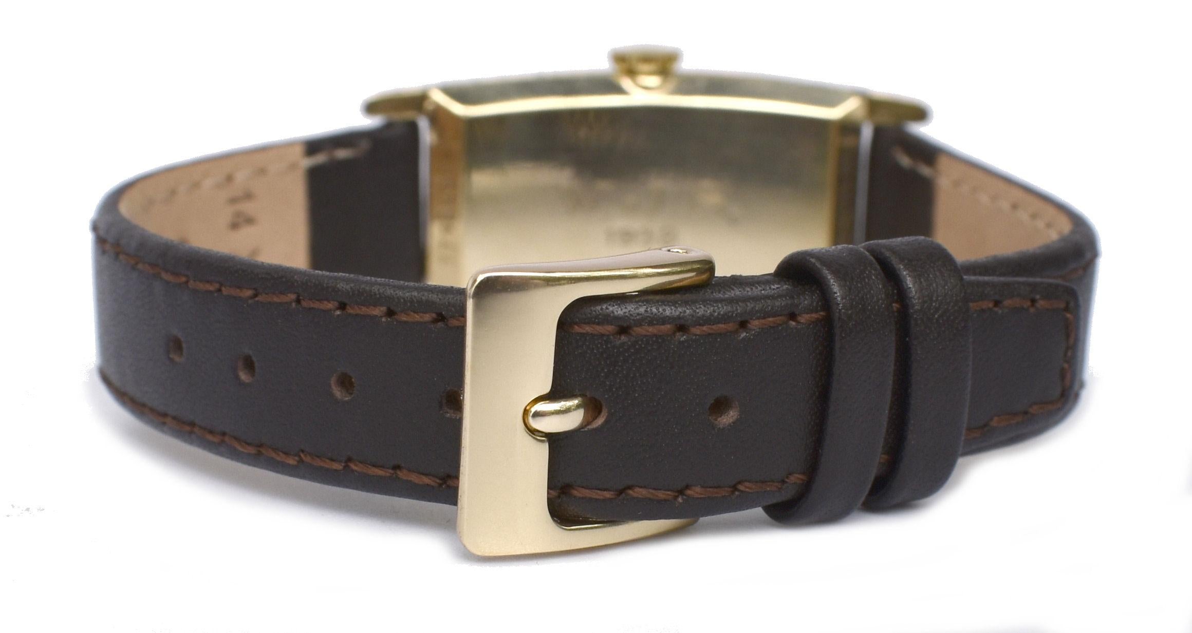 Art Deco Gents 10k R Gold Wristwatch by Bulova, 'Minute Man' c1937, Serviced 5