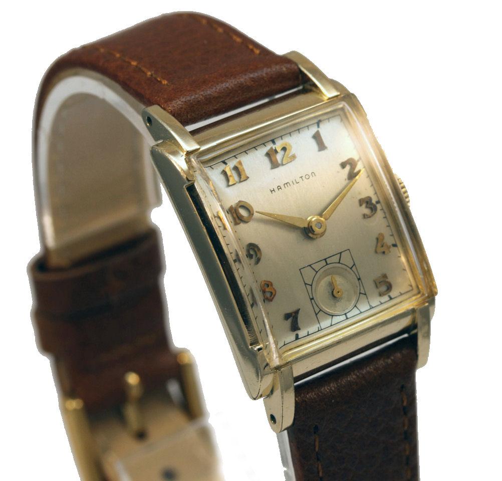 Art Deco Gents 14k GF, 19 Jewels Watch By Hamilton , USA, c1941, Fully Serviced 1