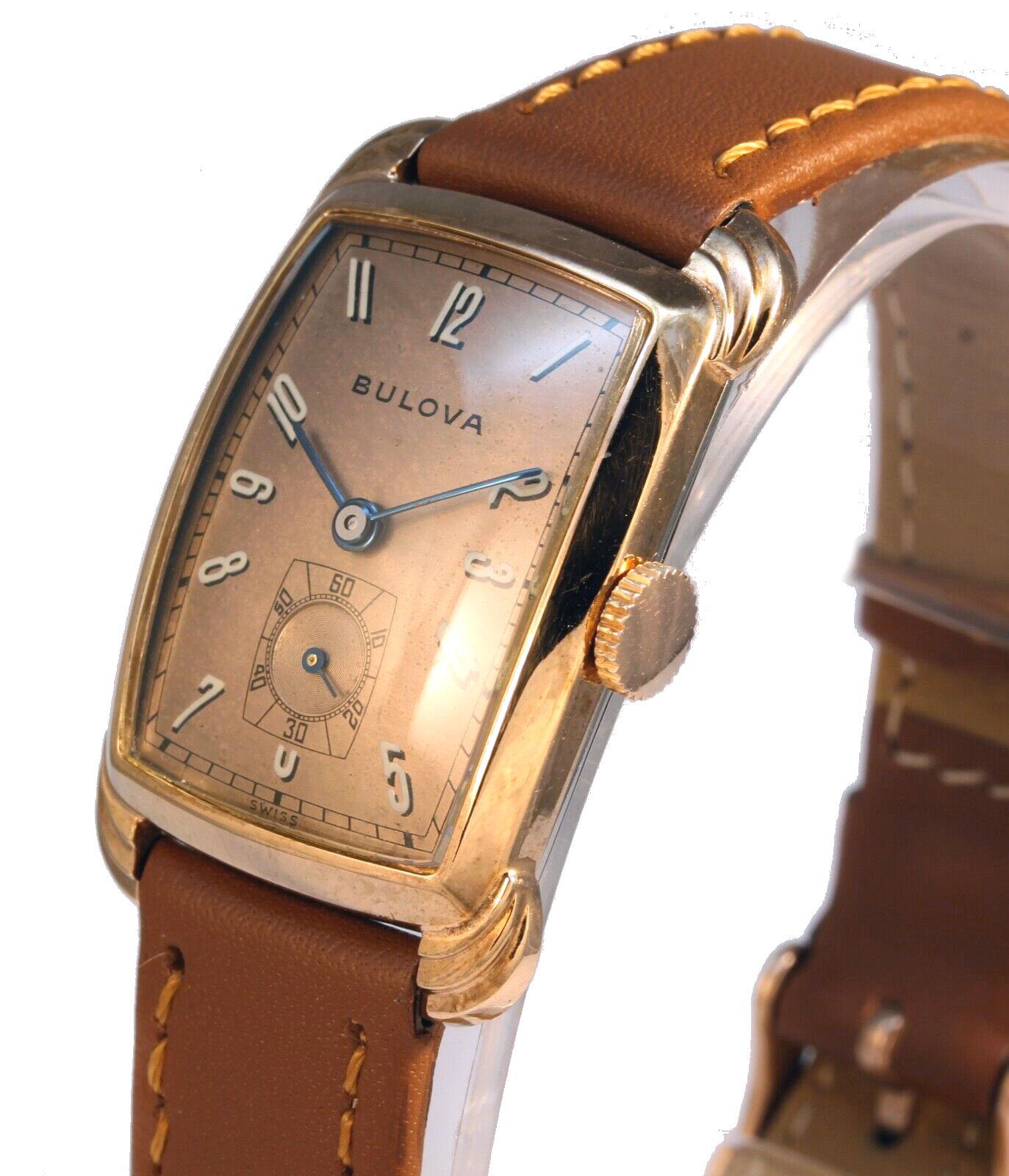 14k gold bulova watch
