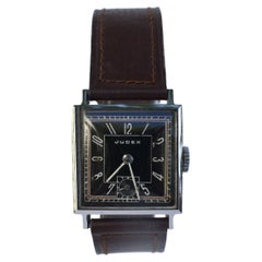 Retro Art Deco Gents Manual Wristwatch by French Watchmakers Judex, c1930